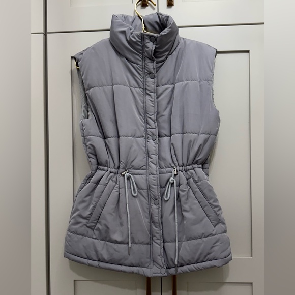 BTFBM Jackets & Blazers - Women's Elegant Gray Puffer Vest